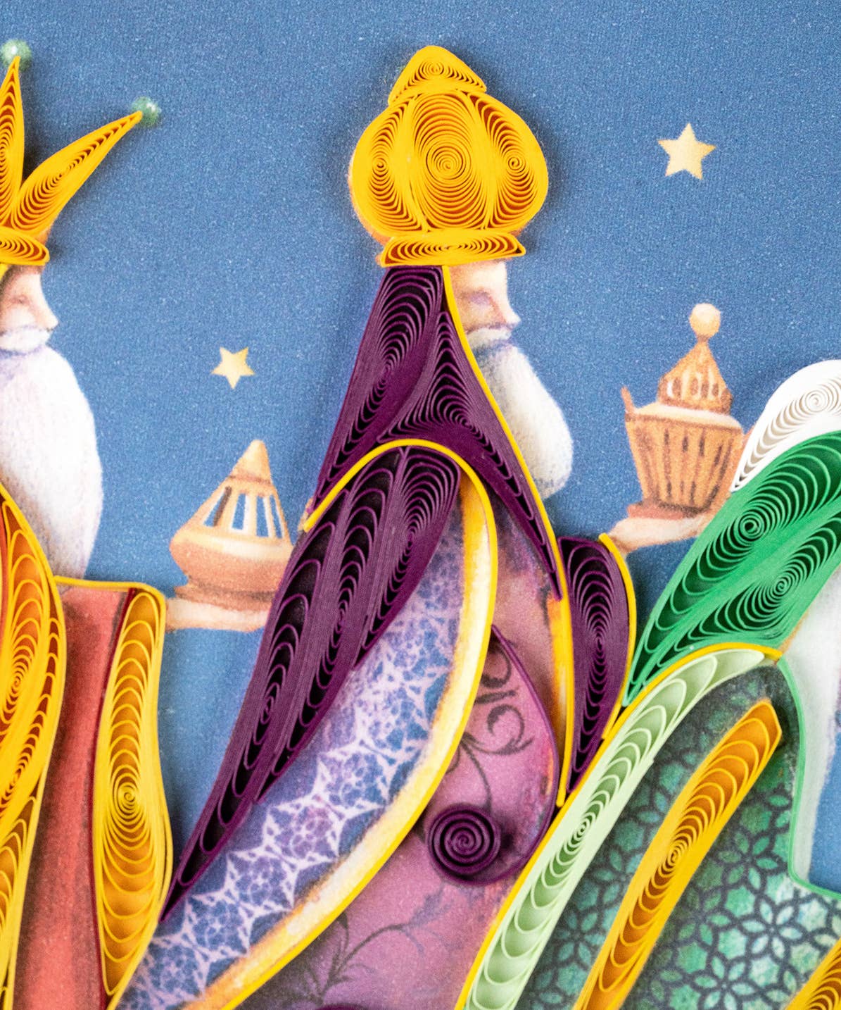 Quilled Three Wise Men Greeting Card