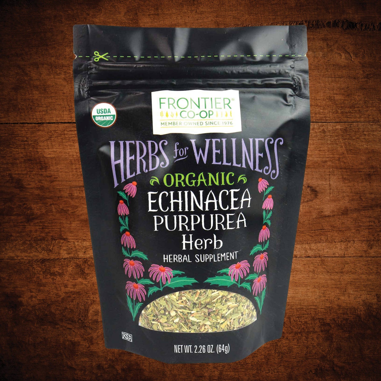 Herbs for Wellness Echinacea Purpurea, Organic, 2.26 Oz