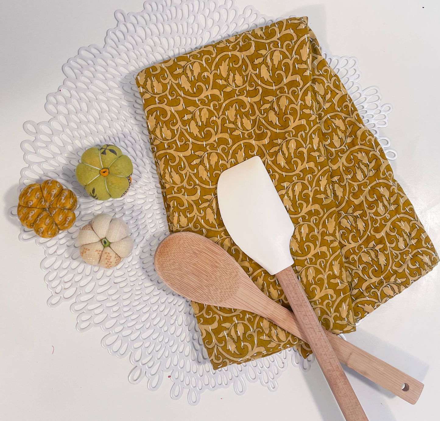 Kantha Kitchen Towel |  Fall Vibes