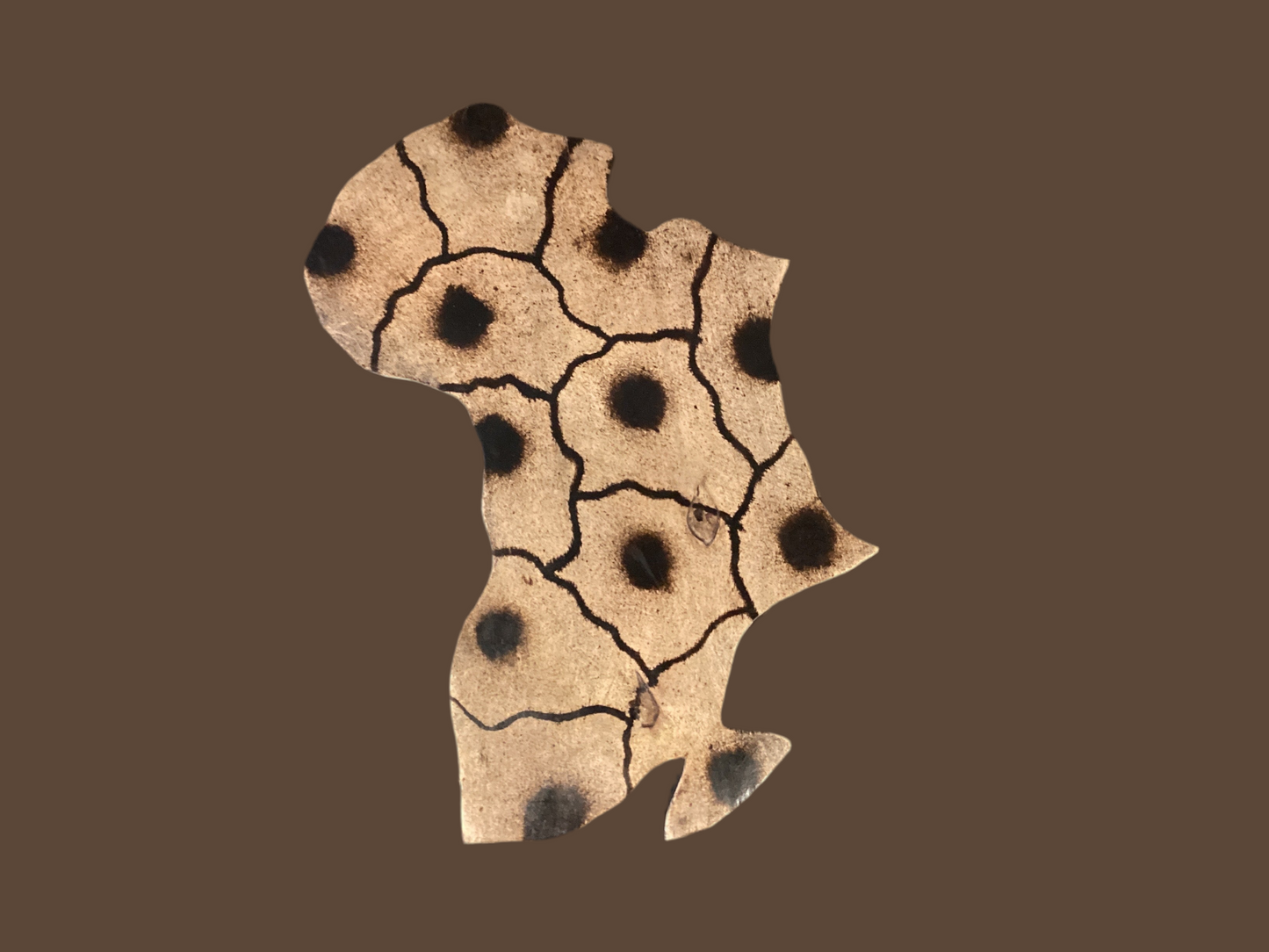 Wooden Africa map