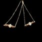 Elegance brass bead earrings