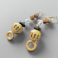 Elegance brass bead earrings