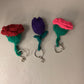 Crochet Flower Keychain