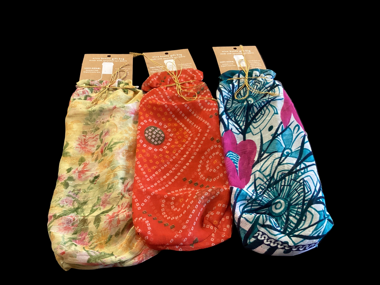 Wine bottle gift bag