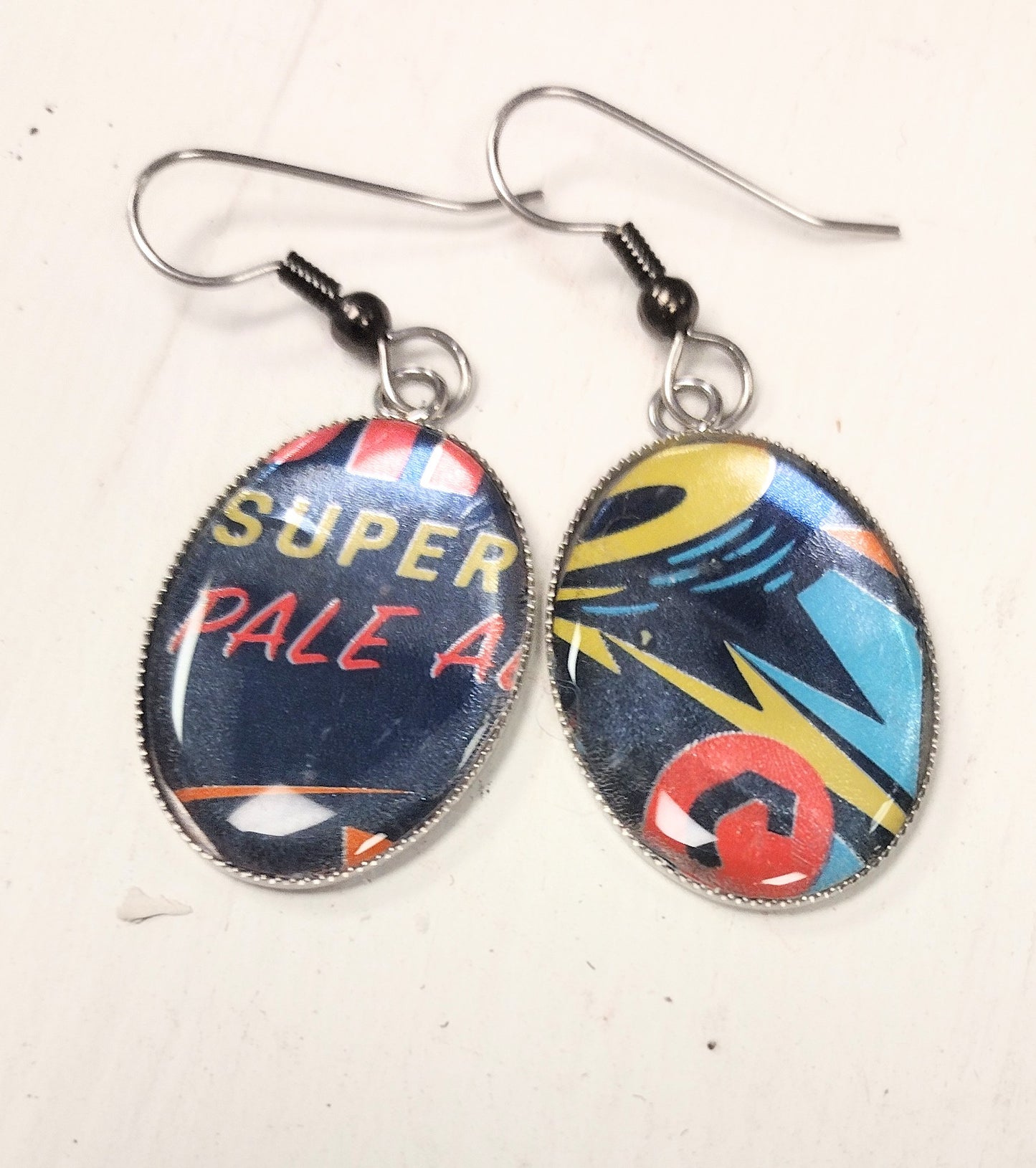 Upcycled Aluminum Can Earrings…Super Pale Ale