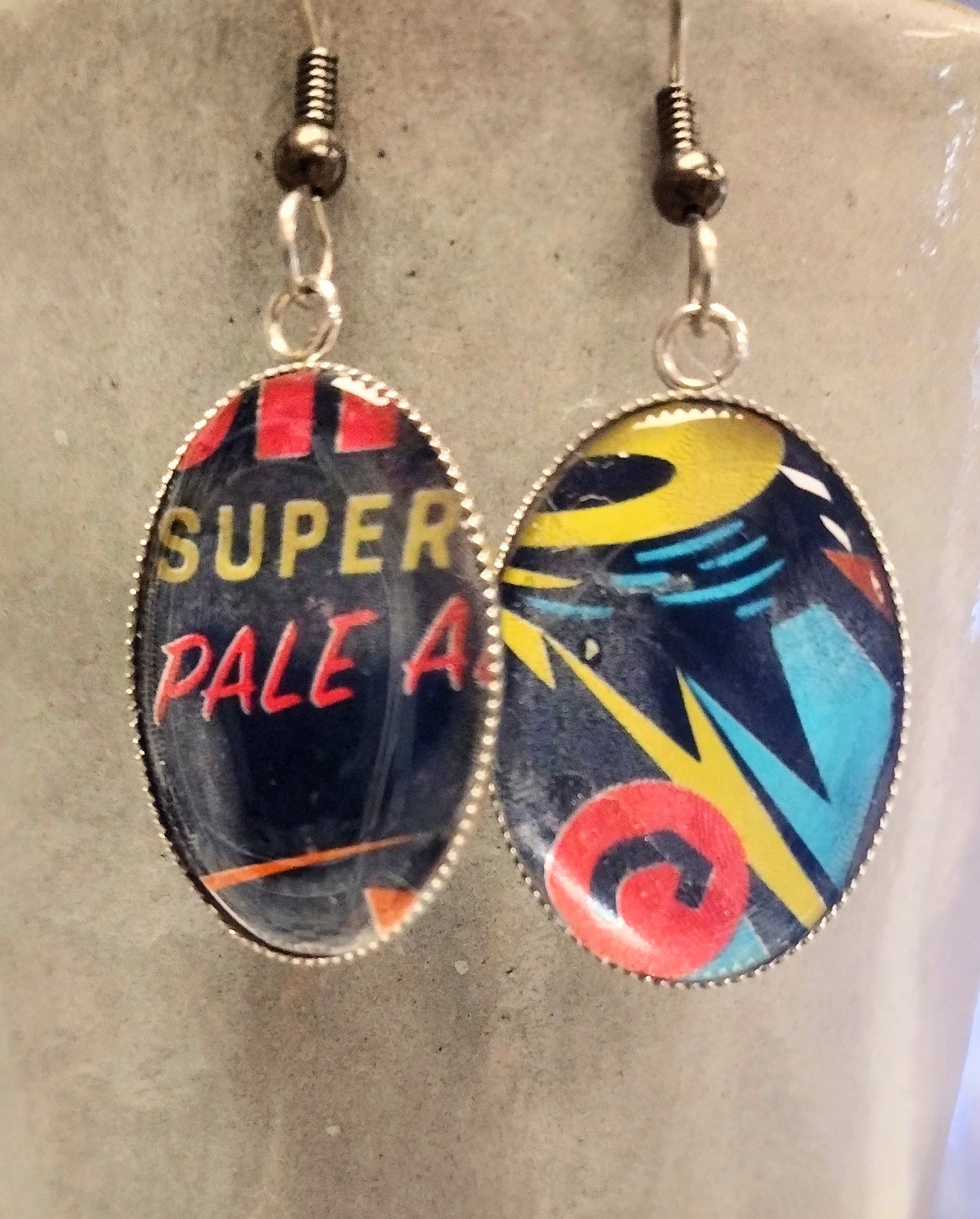 Upcycled Aluminum Can Earrings…Super Pale Ale