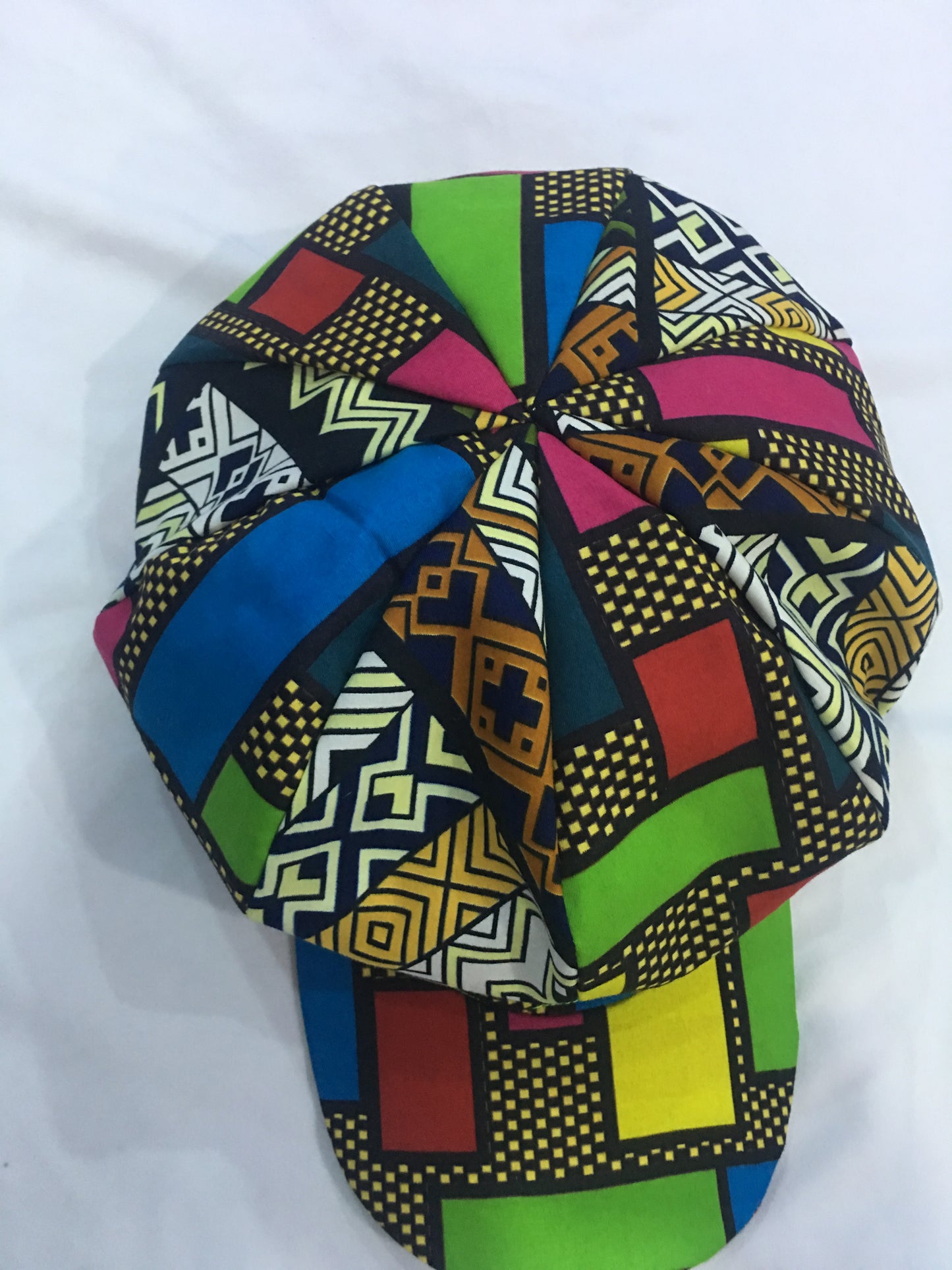 Gorra Ankara con estampado de cera africana, regalo hecho a mano, sombrero con estampado kente/africano 