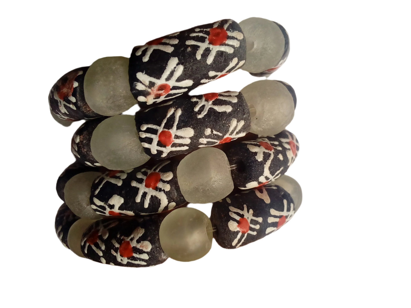 Hand-Painted Krobo Beads Bracelets
