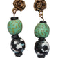Elegant Krobo Bead Earrings