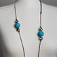 Eco-Chic Adjustable Necklace: Blue