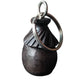African Village Hut Wooden Keychain