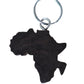 African Map Wooden Keychain