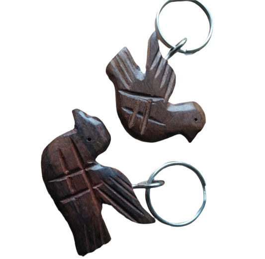 Bird Wooden Keychain