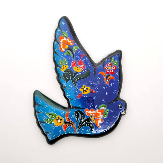 Ceramic Painted Bird Hot Pad Trivet in Assorted Colors