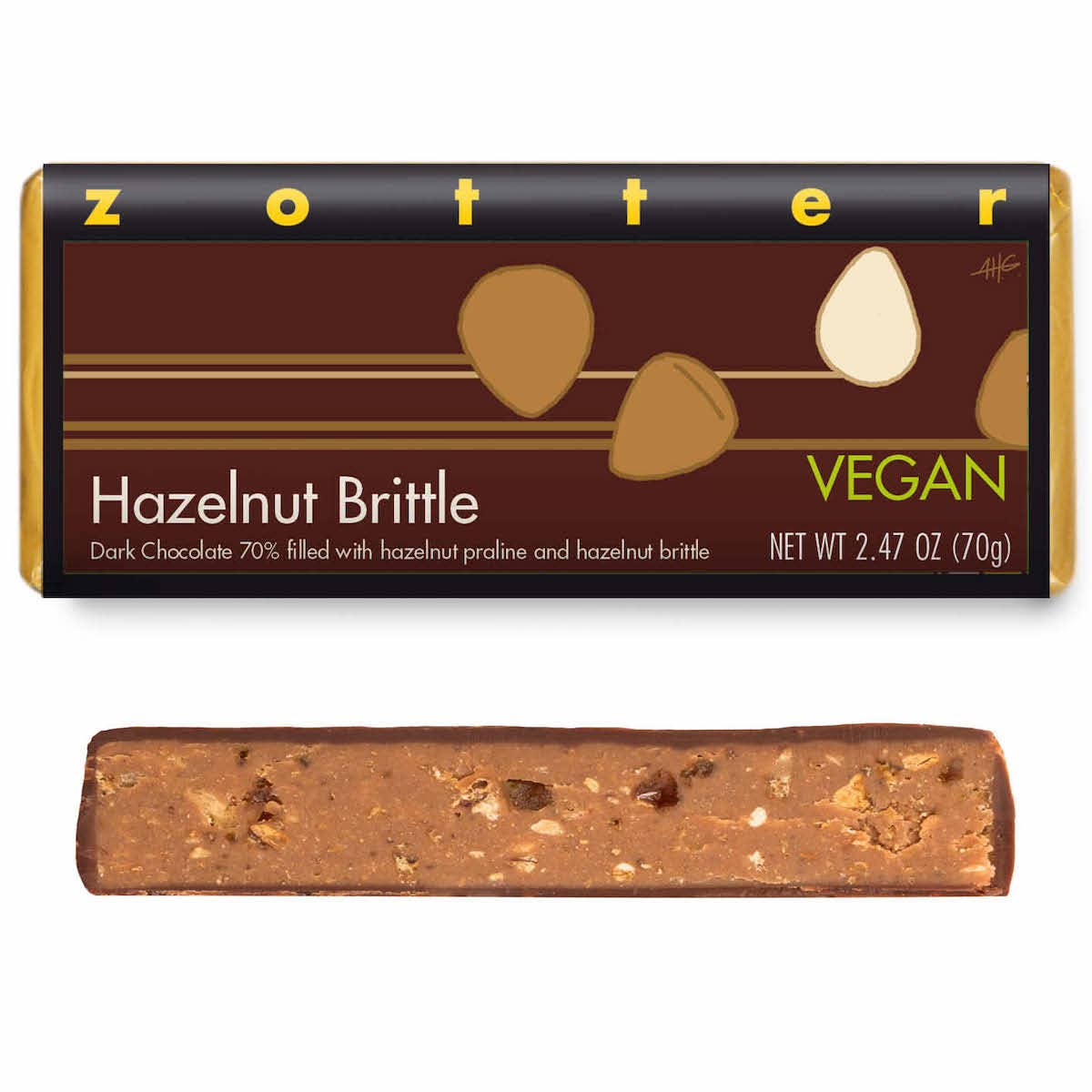 Hazelnut Brittle (Hand-scooped Chocolate)