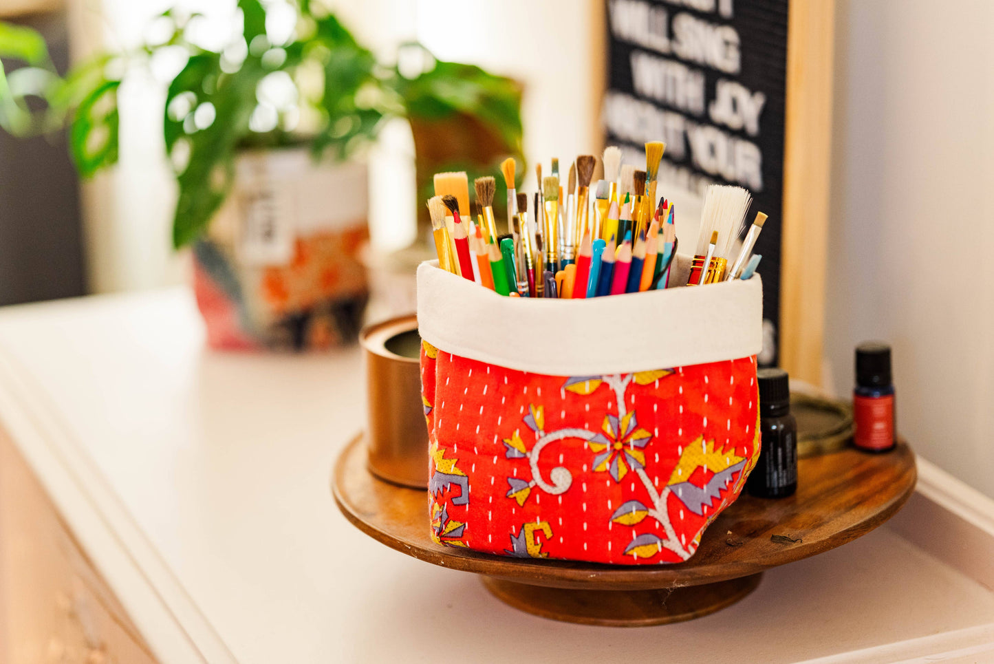 Kantha Basket
