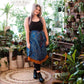 Sari Wrap Skirt: Cool Tones / Maxi / 02-12