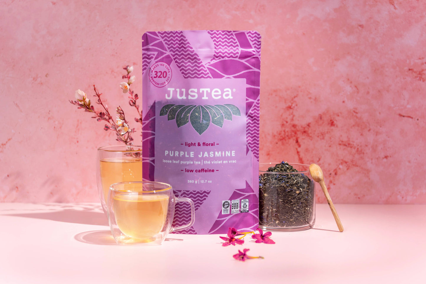 Purple Jasmine - BULK Purple Tea in a Large Resealable Pouch