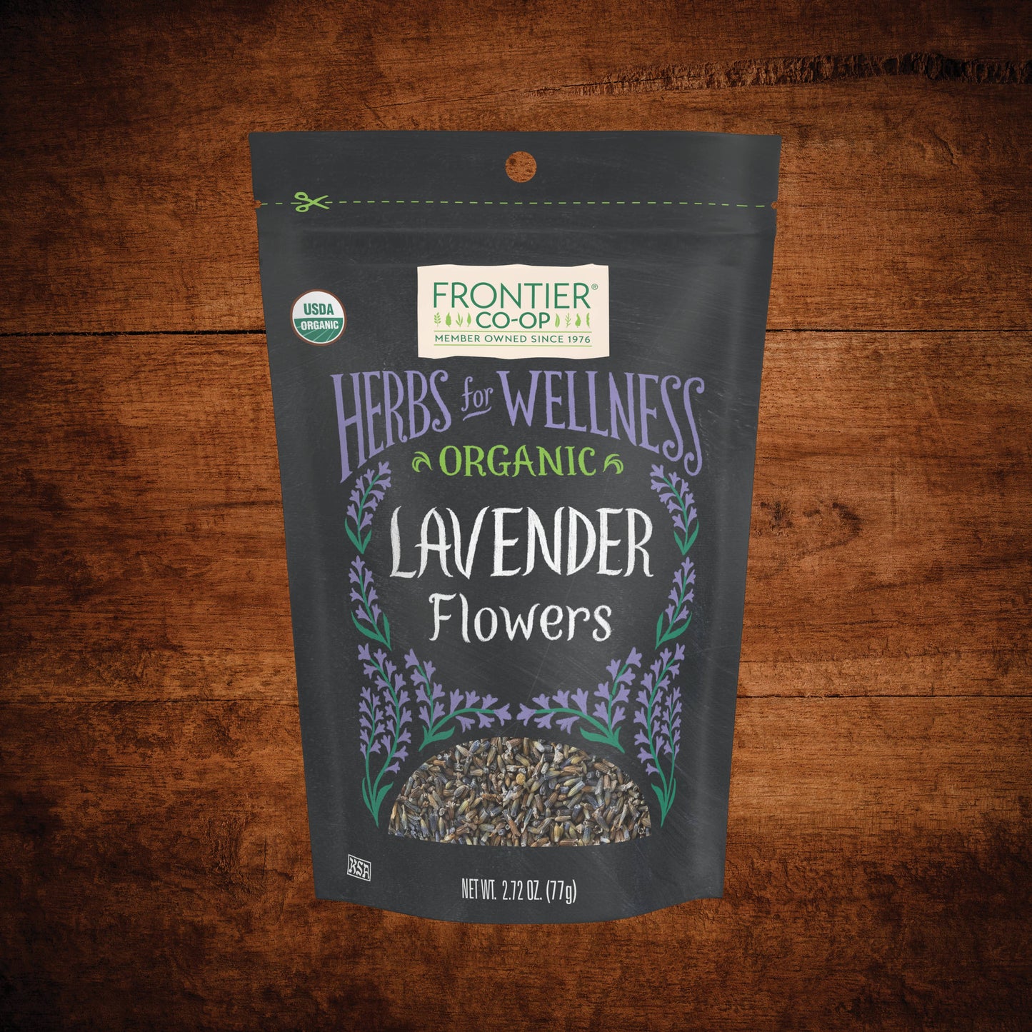 Herbs for Wellness Lavender Flowers, Organic, Kosher 2.72 Oz