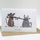 Growing Paper greeting card - Let's Stick Together: Paper Band
