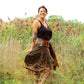Sari Wrap Skirt: Cool Tones / Maxi / 02-12