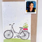 Growing Paper greeting card - Bicycle: Paper Band