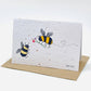 Growing Paper greeting card - Bee Kind: Paper Band