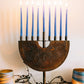 Engraved Iron Menorah