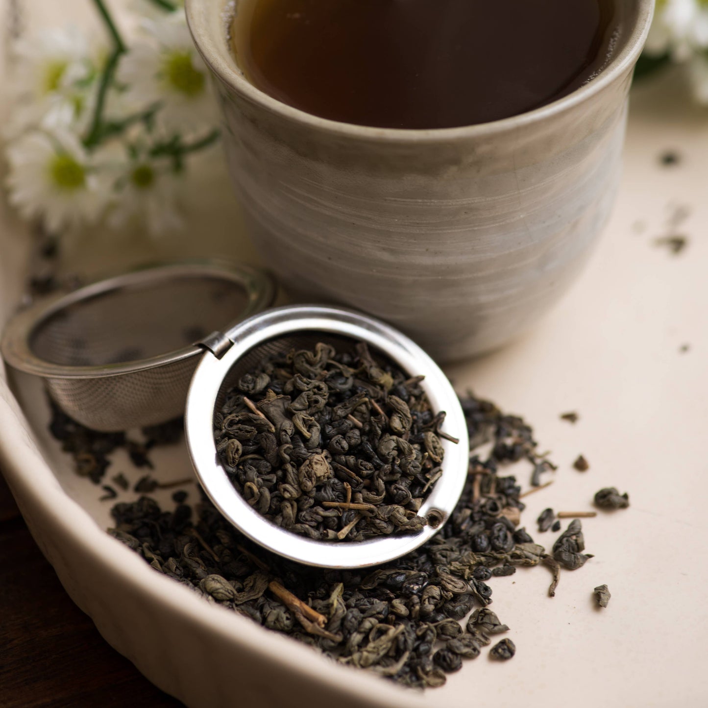 Gunpowder Green Tea, Organic, Fairtrade, Kosher, Bulk, 1lb