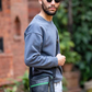 Recycled Rubber Crossbody Bag w/Colored Zippers