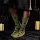 Socks that Save Cats | Green Cats - Gifts for Cat Lovers: Medium