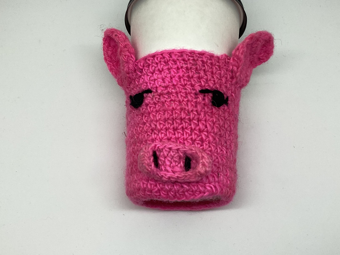 Crochet Pig Koozie