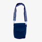 Handcrafted Rubber Crossbody Flap Bag w Removable Strap