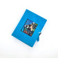 Cat on a Table Batik Mini Paper Mache Box with Mini Gift Cards Set