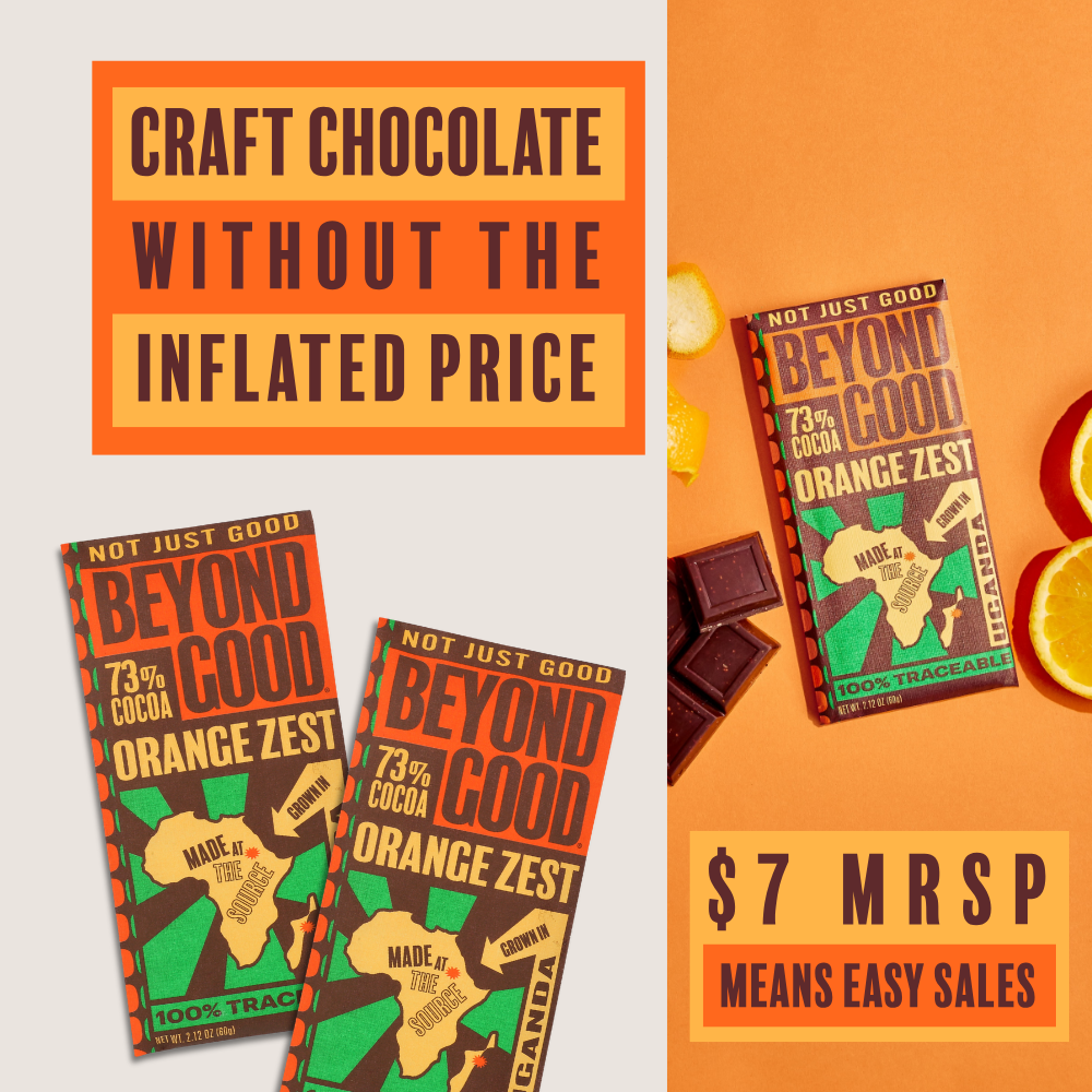 Orange Zest Dark Chocolate 73% | Craft Chocolate | Gift