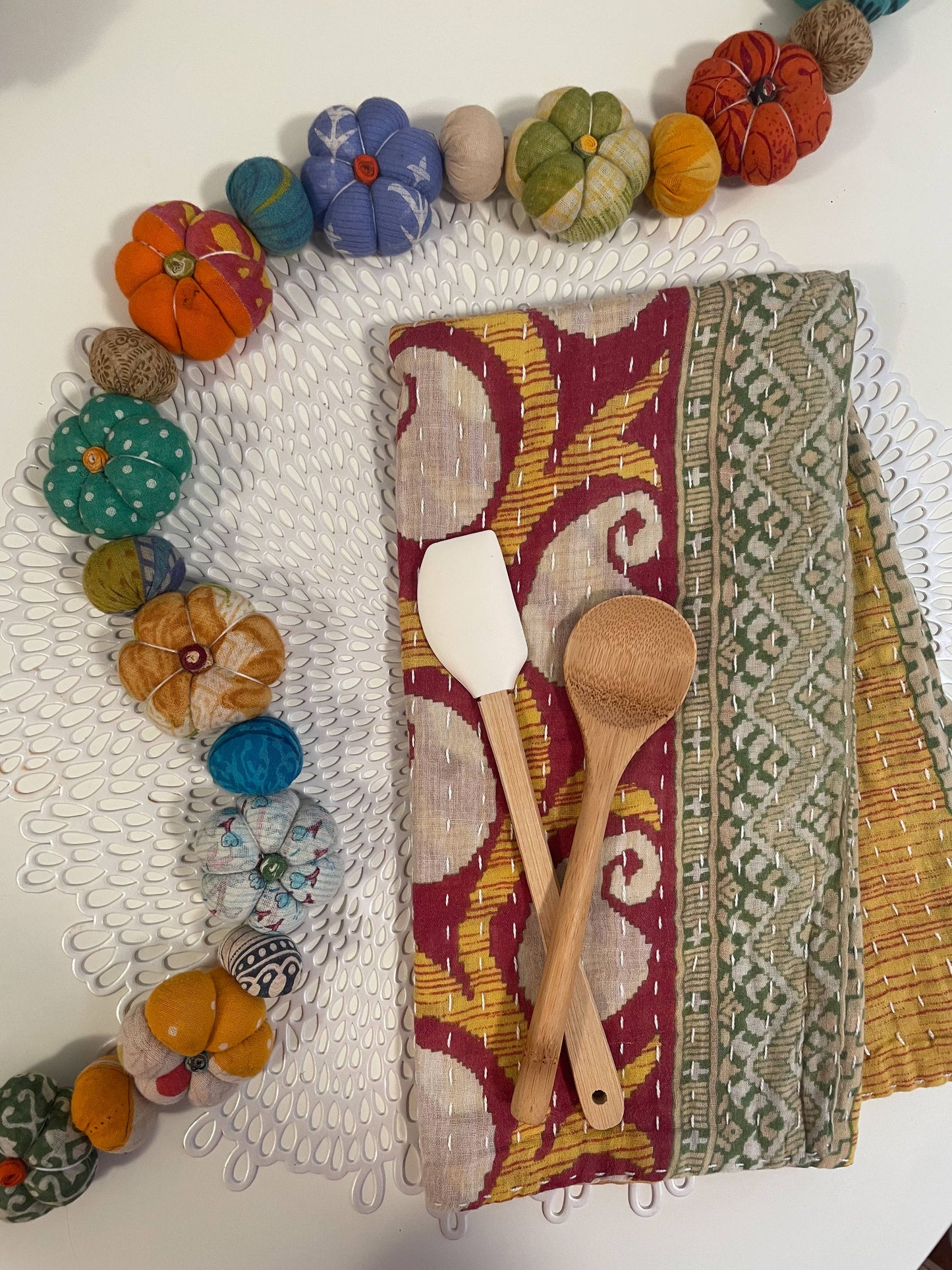 Kantha Kitchen Towel |  Fall Vibes