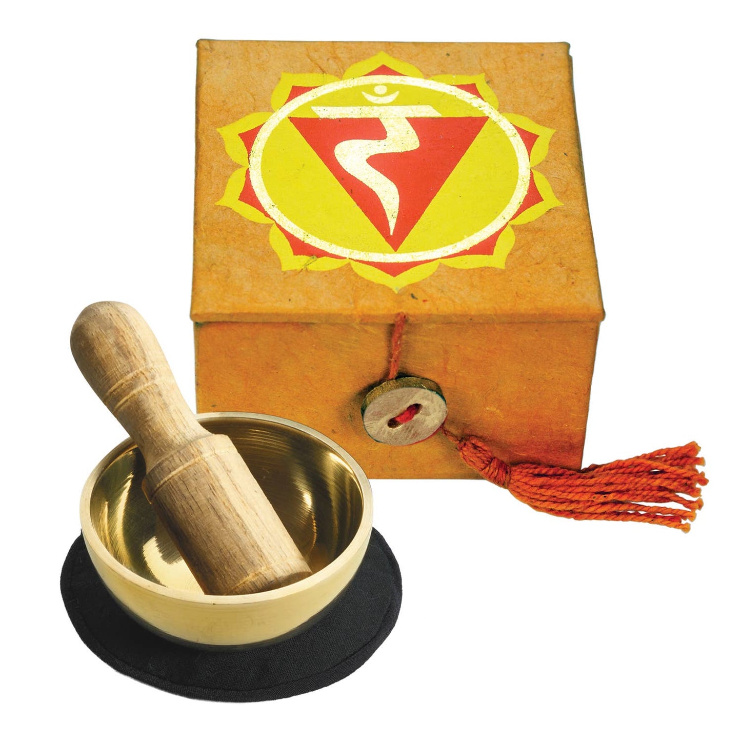 2" Solar Plexus Chakra Mini Meditation Bowl Box