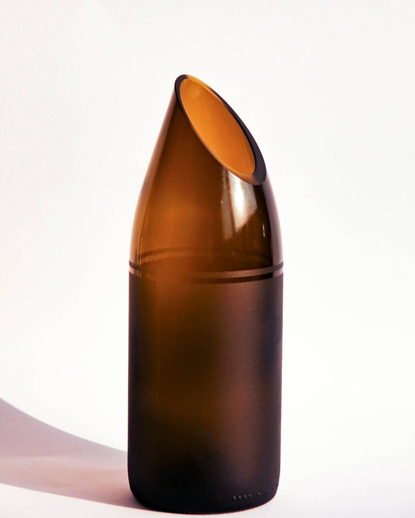 Howaida Jug/Vase Eco - Upcycled Hand-Crafted: Amber