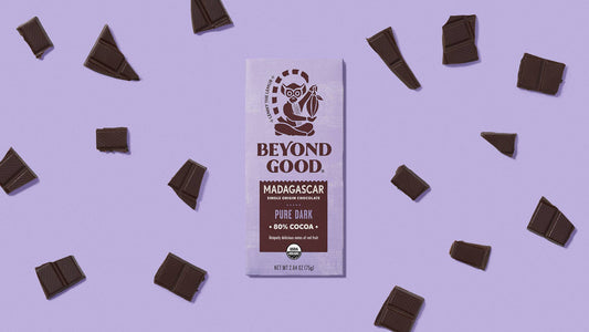 Fair Trade Organic 80% Pure Dark Chocolate Bar