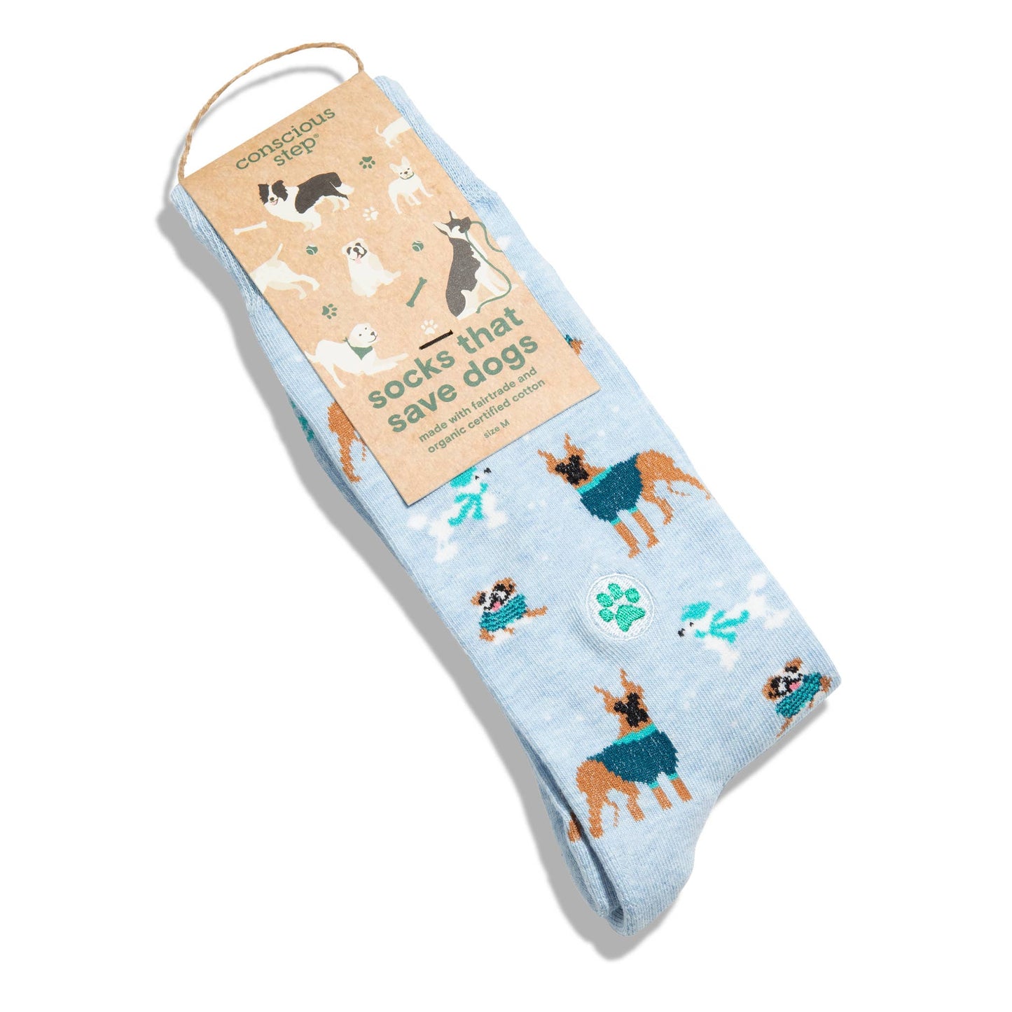 Socks that Save Dogs (Blue Dogs): Medium