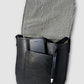Handcrafted Recycled Rubber Crossbody Bag w Removable Strap