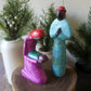 Mary Kneeling & Joseph Standing Nativity, Colorful