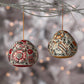 Avian Motif Gourd Christmas Ornaments - Set of 2