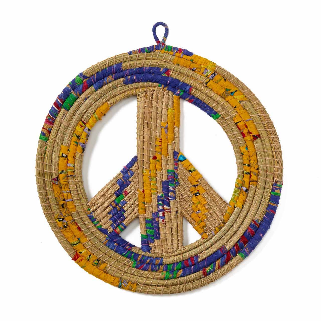 Upcycled Sari Peace Wreath