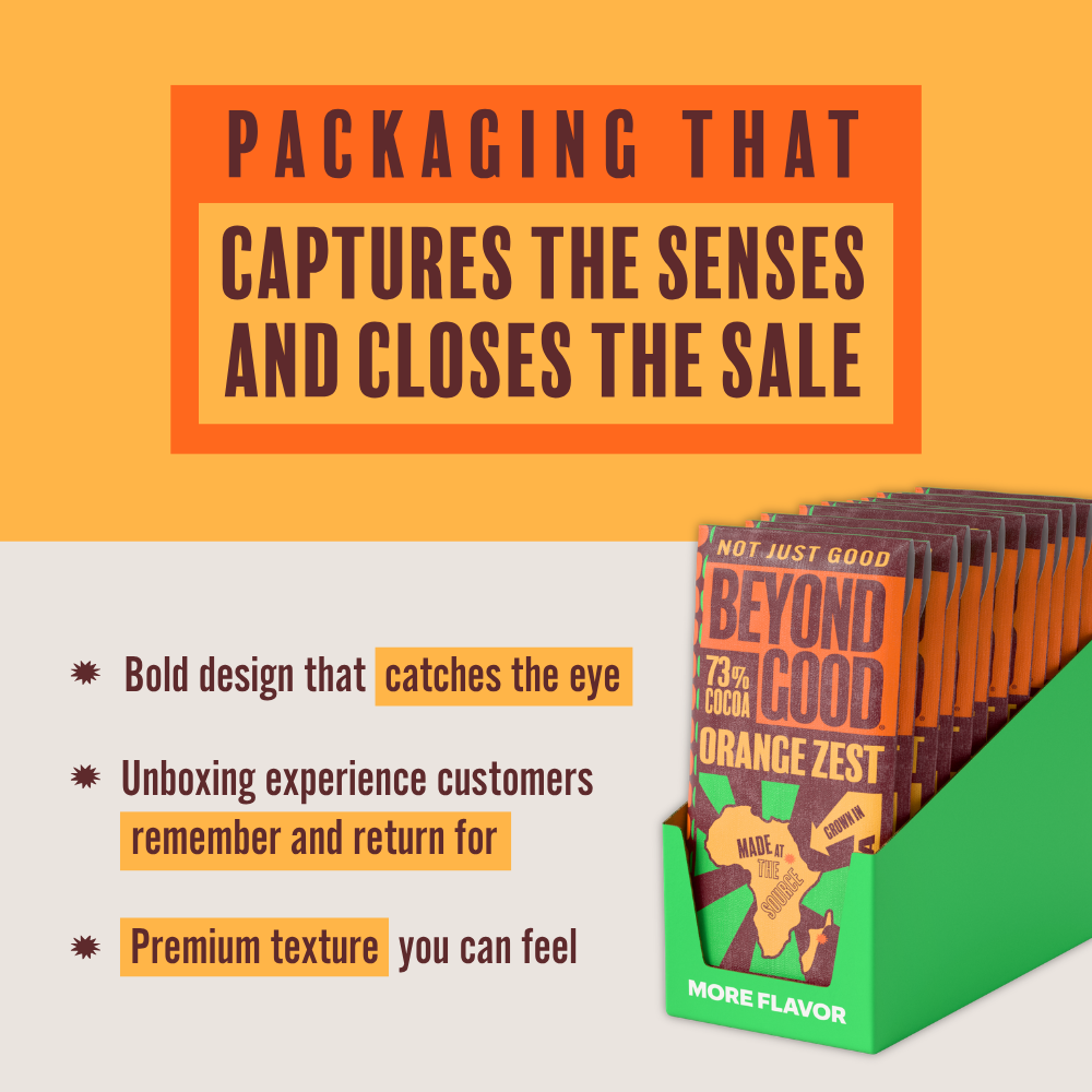 Orange Zest Dark Chocolate 73% | Craft Chocolate | Gift