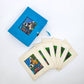 Cat on a Table Batik Mini Paper Mache Box with Mini Gift Cards Set