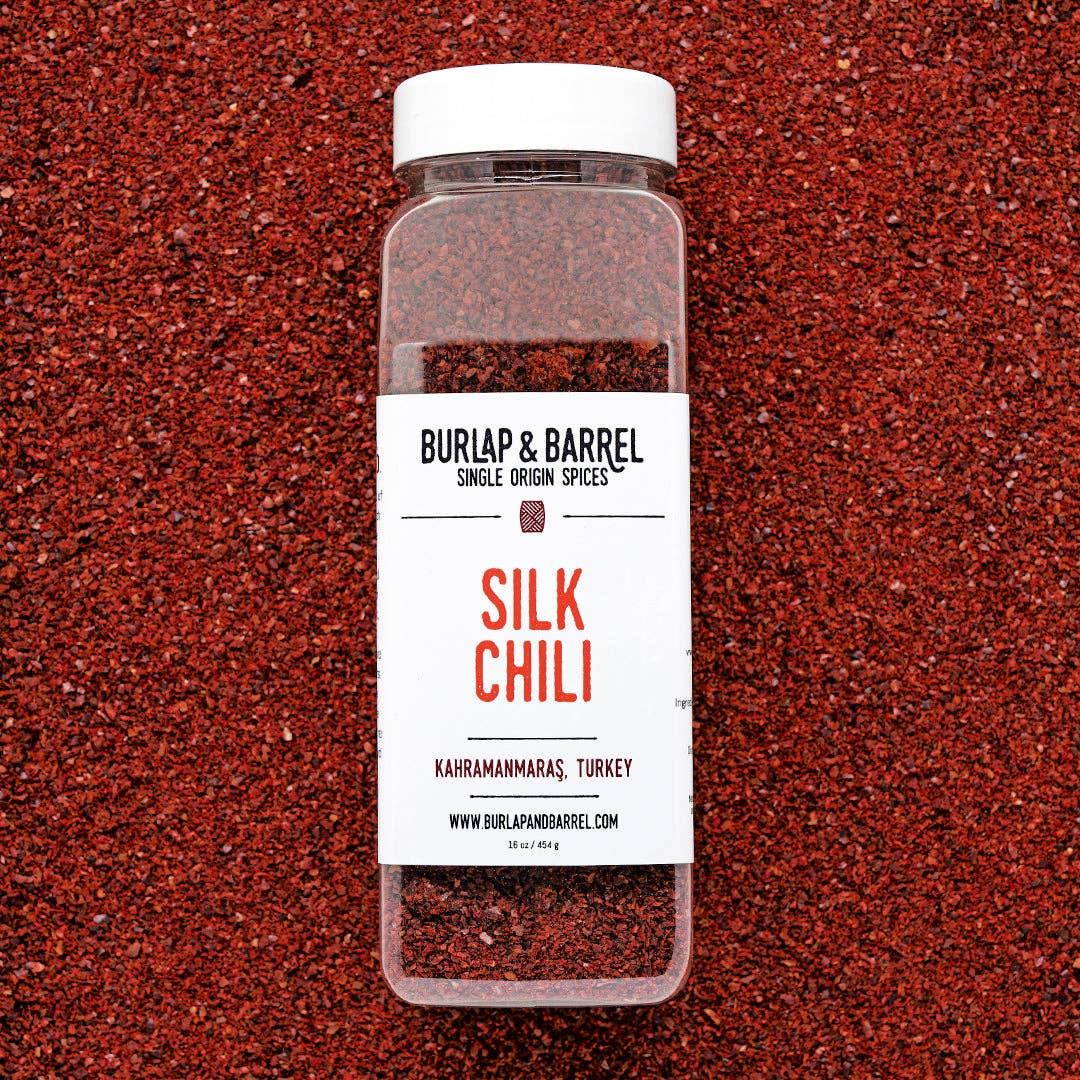 Silk Chili Flakes (Aleppo Pepper) - Single Origin Spice: 1.8 oz glass jar