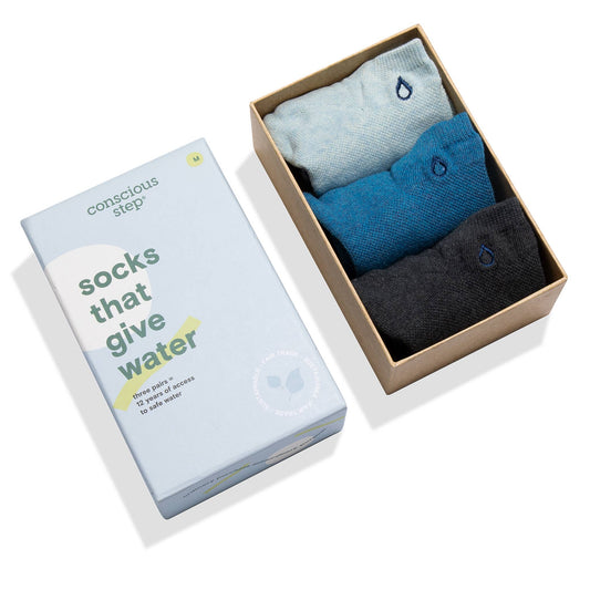 Boxed Set Ankle Socks that Give Water: Small
