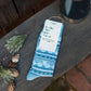 Socks that Give Water (Blue Fair Isle): Medium