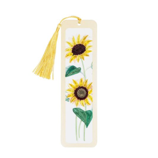 Handmade Quilled Paper Sunflowers Bookmark